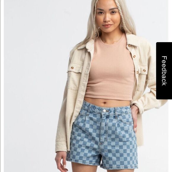 Tilly’s RSQ Checker Shorts - Picture 1 of 5